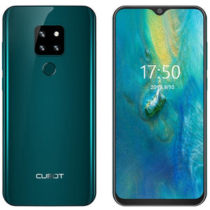 Cubot P30 Smartphone 6.3" Waterdrop Screen 2340x1080p 4GB+64GB Android 9.0 Pie Helio P23 AI Rear Triple Cameras Face ID 4000mAh