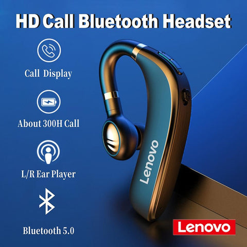 Image of 2020 New Lenovo HX106 Bluetooth 5.0 headset Handsfree Headphones Wireless Earphone Earbud Earpiece With HD Mic For iPhone xiaomi