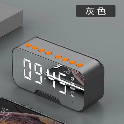 LED Bluetooth Mirror Speaker Alarm