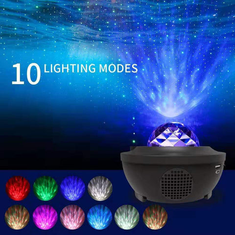 Image of Starry Sky Ocean Projector with Music Speaker - ExpoMegaStore
