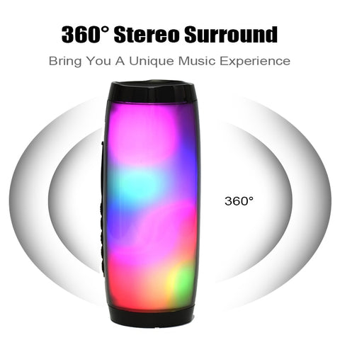 360° Portable Bluetooth Speaker - LED Light