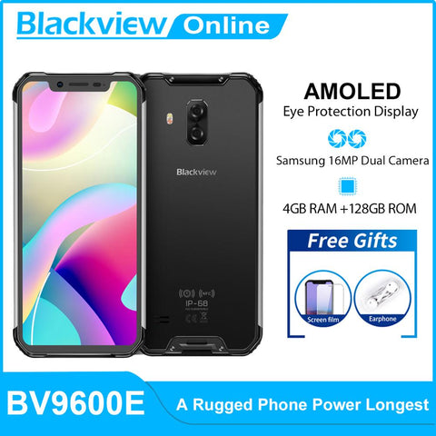 Image of Blackview New BV9600E 4GB+128GB  Helio P70 Octa CoreIP68 Waterproof Mobile Phone 6.21'' FHD+ AMOLED Android 9.0 NFC Smartphone