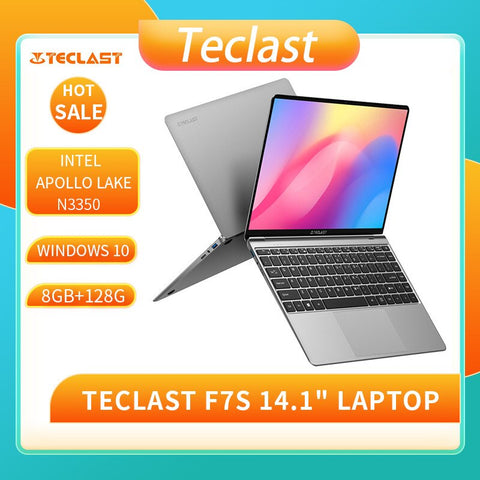 Image of Teclast F7S Laptop 14.1" 8GB RAM 128GB EMMC Intel Celeron N3350 Win10 Full HD 1920*1080 IPS Playback WiFi Bluetooth Notebook PC