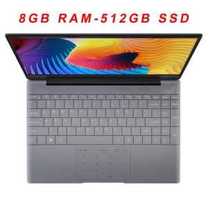 KUU K2 All Metal 14.1 Inch IPS Screen 8G RAM 512G 256GB SSD Fingerprint Notebbok Full Size Backlit Laptop Windows 10 Office Game - ExpoMegaStore