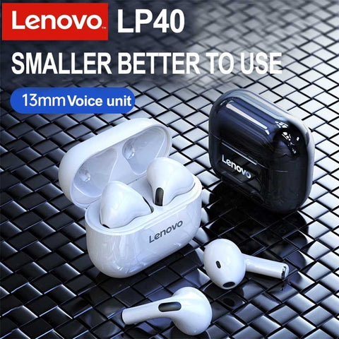 Image of Lenovo LP40 Earphones Bluetooth Wireless Auriculares Bluetooth 5.0 TWS Headset Earbuds Headphones For Smartphone For Xiaomi