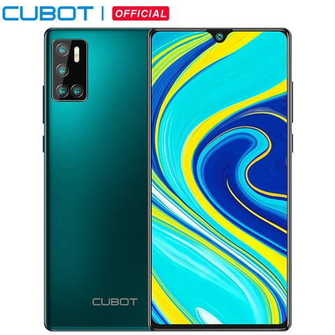 Image of Cubot P40 Rear Quad Camera 20MP Selfie Smartphone NFC 4GB+128GB 6.2 Inch 4200mAh Android 10 Dual SIM Card mobile phone 4G LTE - ExpoMegaStore