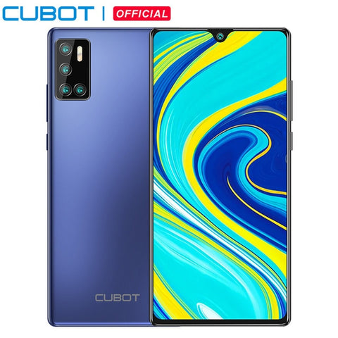 Image of Cubot P40 Rear Quad Camera 20MP Selfie Smartphone NFC 4GB+128GB 6.2 Inch 4200mAh Android 10 Dual SIM Card mobile phone 4G LTE - ExpoMegaStore