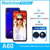 Original Blackview A60 Smartphone 16GB ROM Mobile Phone 6.1 inch Waterdrop Screen 4080mAh Battery 13MP Camera Android Cellphone
