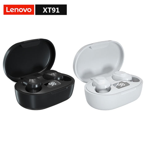 New Lenovo XT91 TWS True Wireless Earphone Bluetooth 5.0 Earbuds With Mic Noise Reduction AI Control Gaming Headset Stereo Bass - ExpoMegaStore