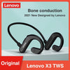 Lenovo X3 Bone Conduction Bluetooth Earphone Sport Waterproof Wireless Bluetooth Headphone 2021 New Designed - ExpoMegaStore