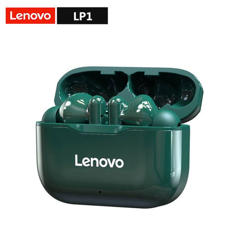Image of NEW Original Lenovo LP1 TWS Wireless Earphone Bluetooth 5.0 Dual Stereo Noise Reduction Bass Touch Control Long Standby 300mAH - ExpoMegaStore