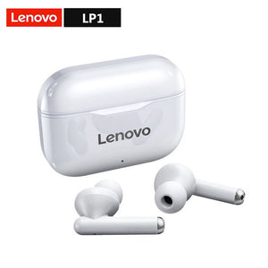 NEW Original Lenovo LP1 TWS Wireless Earphone Bluetooth 5.0 Dual Stereo Noise Reduction Bass Touch Control Long Standby 300mAH - ExpoMegaStore