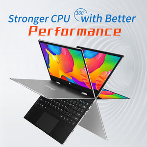 JUMPER EZbook X1 Laptop 11.6 Inch Quad Core 4GB+128GB Windows 10 Notebook 360° Rotating 1920*1080 IPS Touch Screen Computer