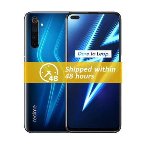 Image of Global Version Realme 6 Pro Smartphone 8GB 128GB 6.6'' 90Hz Screen Snapdragon 720G 64MP Quad Cameras 4300mAh 30W Fast Charge - ExpoMegaStore