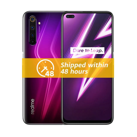Global Version Realme 6 Pro Smartphone 8GB 128GB 6.6'' 90Hz Screen Snapdragon 720G 64MP Quad Cameras 4300mAh 30W Fast Charge - ExpoMegaStore
