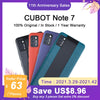 5.5'' CUBOT Note7 Smartphone Android 10.0 Pie 13MP Rear Triple Camera Dual SIM Card Cellphones 3100mAh Small Smart Mobile Phone